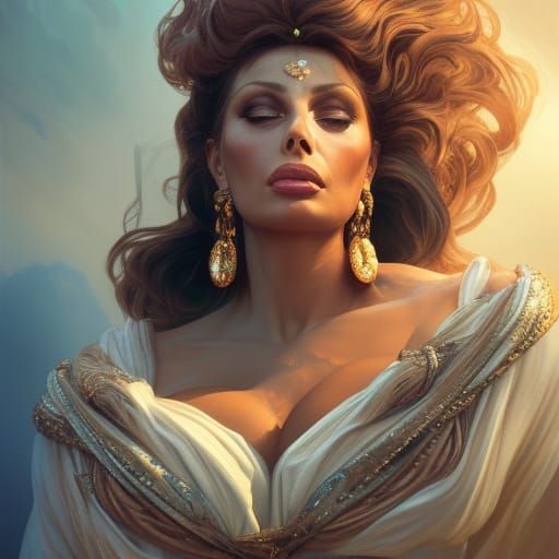 Goddess Portrait Inspired by Sophia Loren