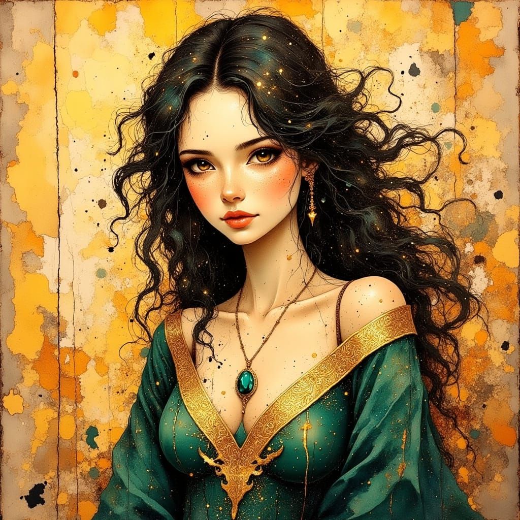 Norse Goddess in Warm, Golden Light