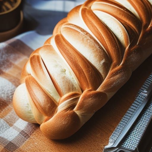 French Braid Bread: Professional Photography
