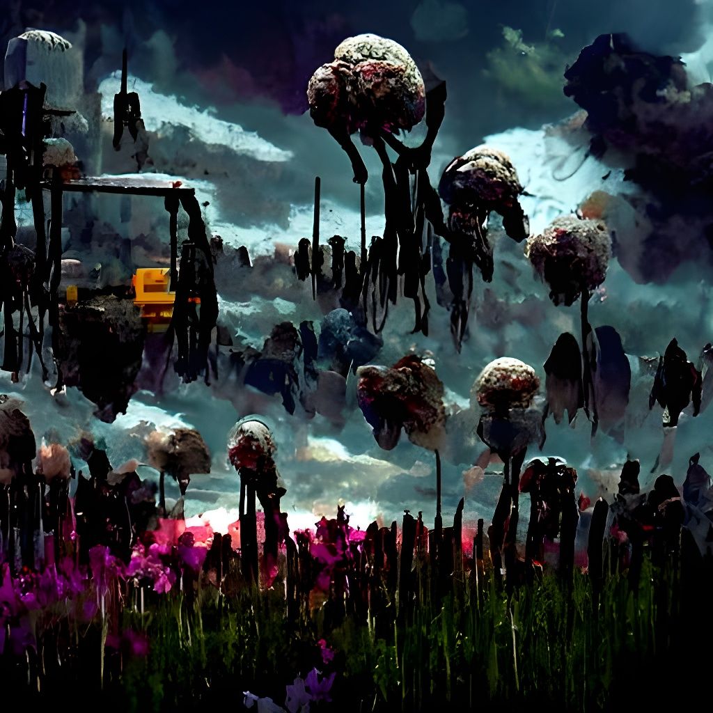 Apocalyptic Wasteland Reclaimed by Sinister Nature