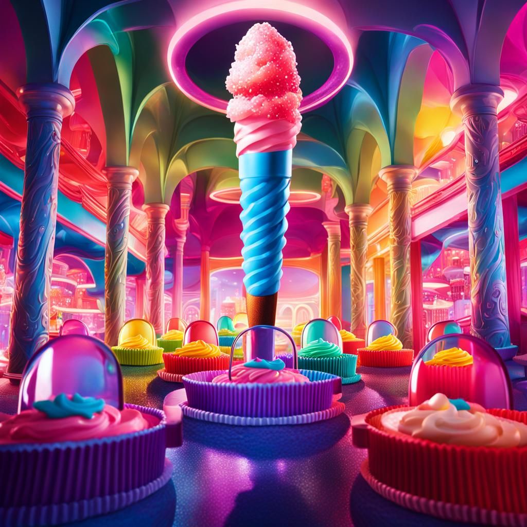 Boba Popsicle Concept Art in Hyperrealistic Style