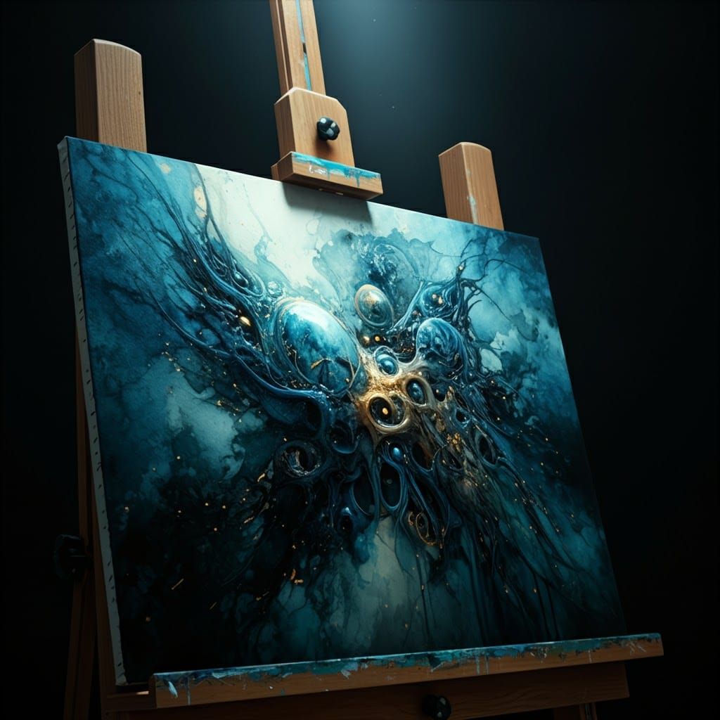 Ethereal Watercolor Painting with Dreamlike Surrealism