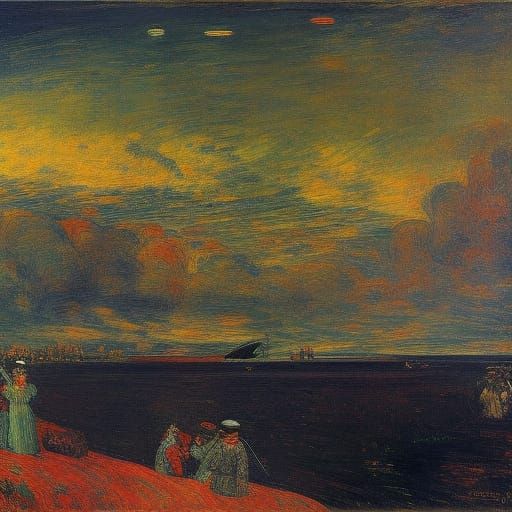 Surreal Submarine Journey on Alien Steppe