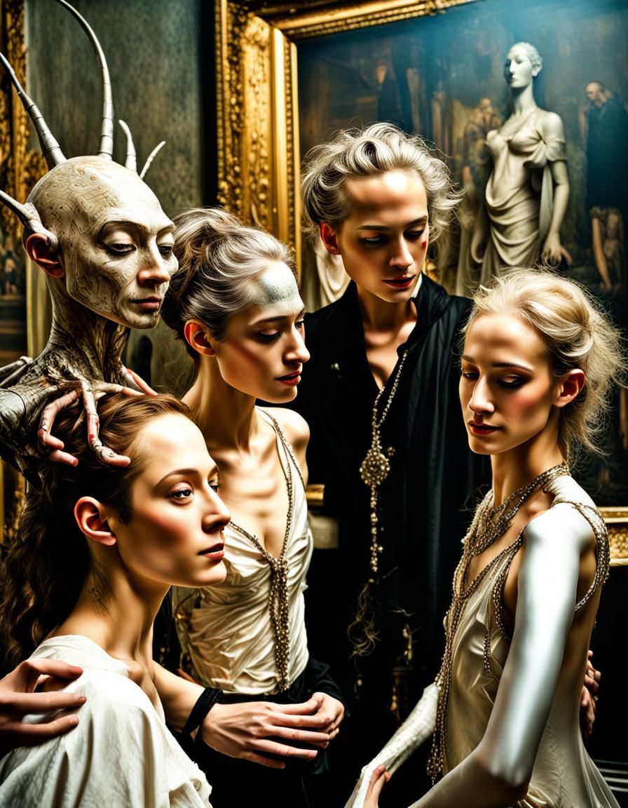 Photorealistic Aliens in Subdued, Magical Lighting