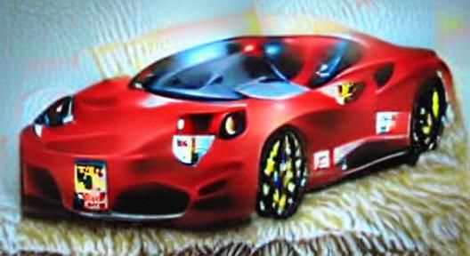 Red Ferrari Sports Car: 3D Render in Motion