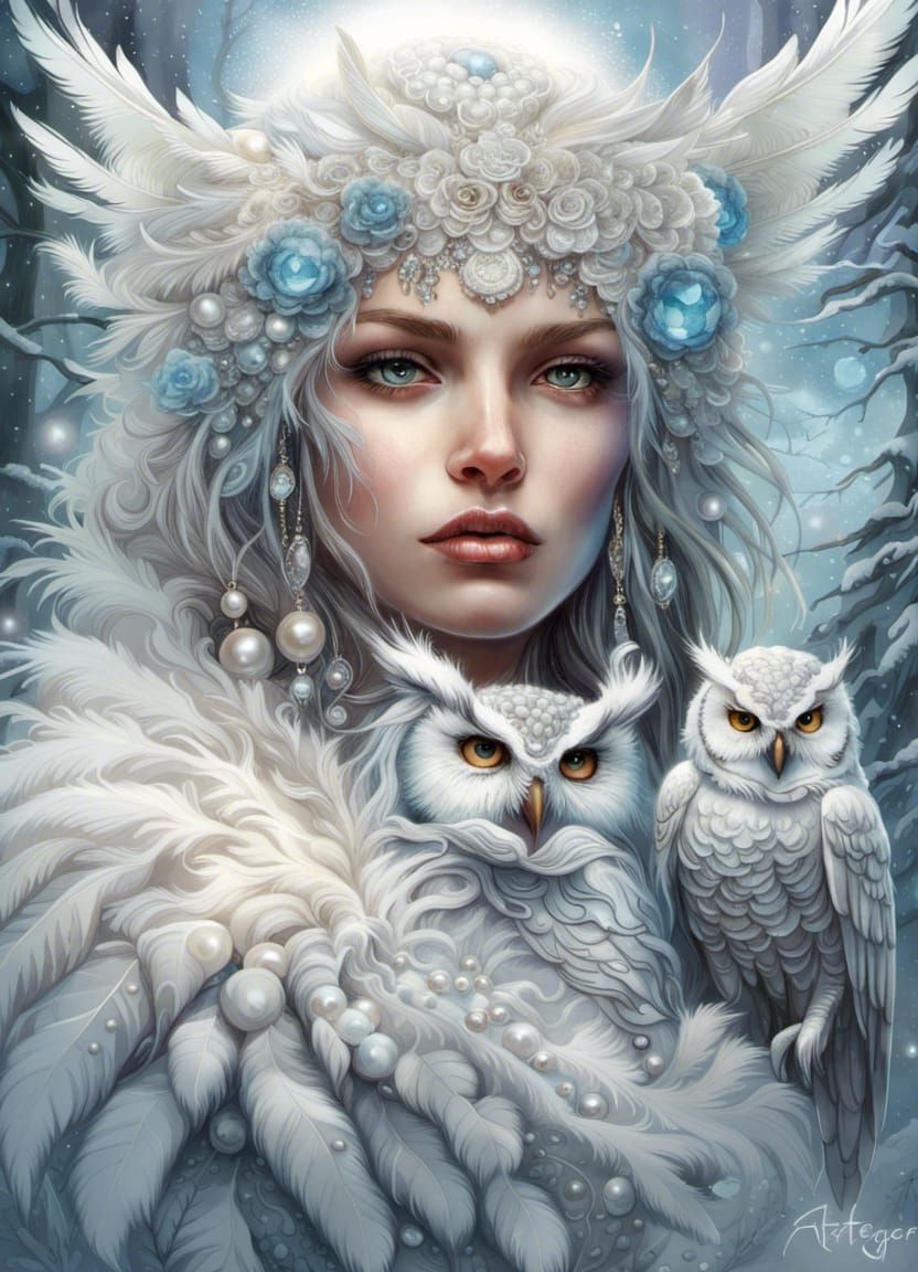 Snow owl princess