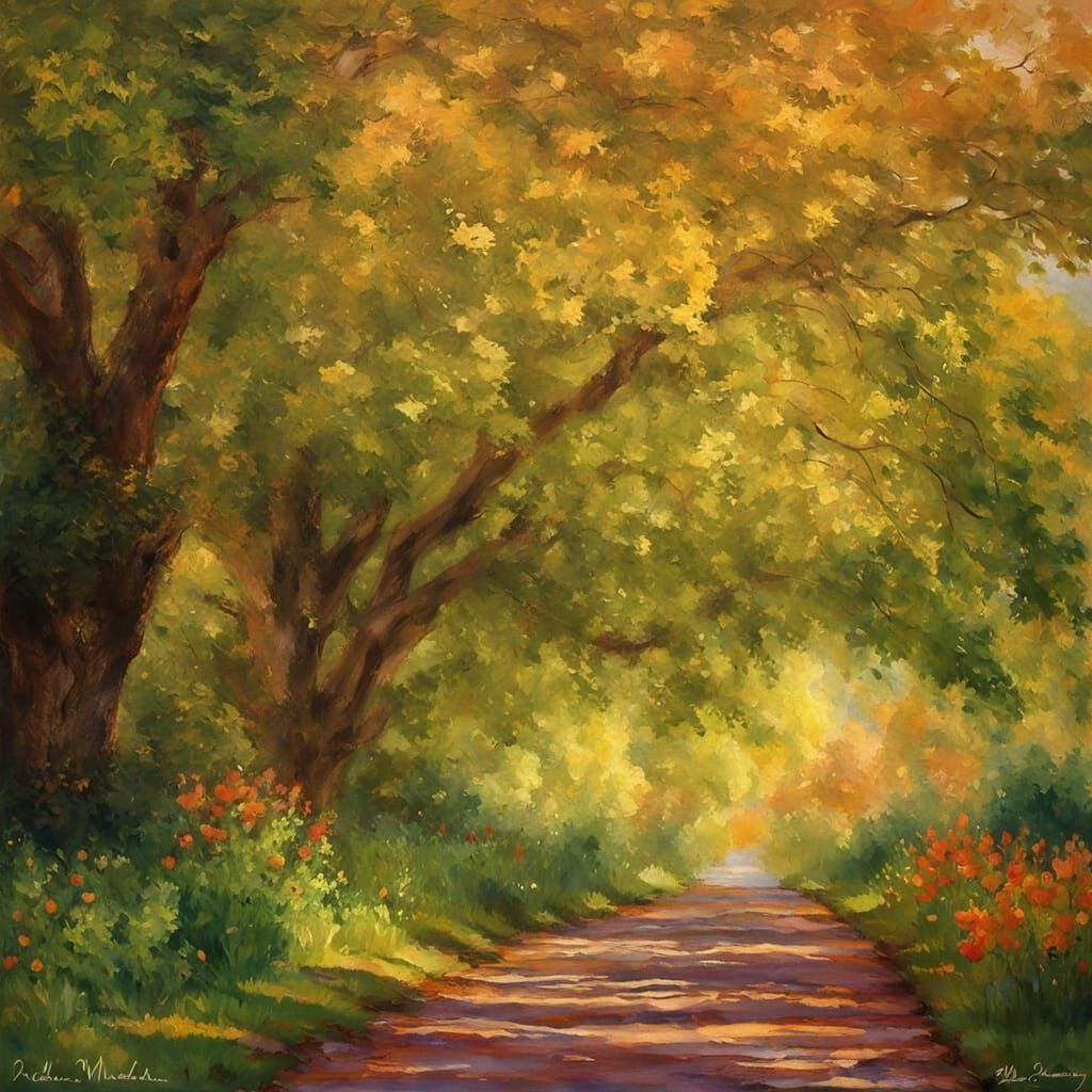 Majestic Oak Tree in Lush Forest Landscape