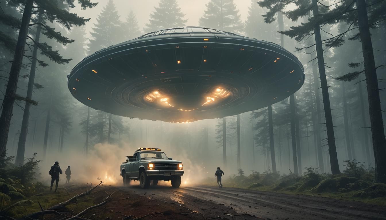 UFO- Close encounter in the forest