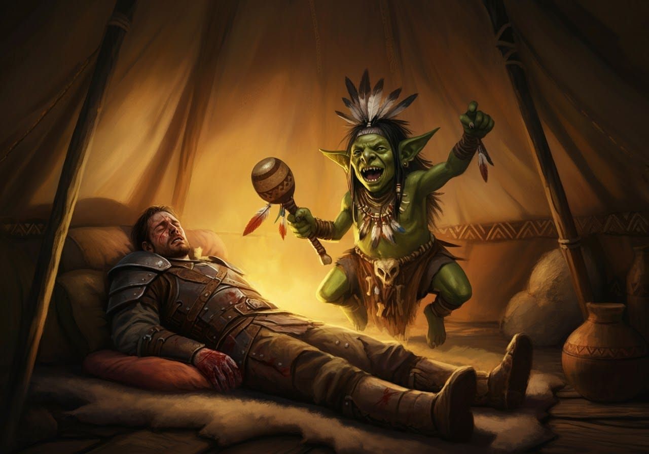 Goblin Shaman's Ritual: A Graphic Novel Scene