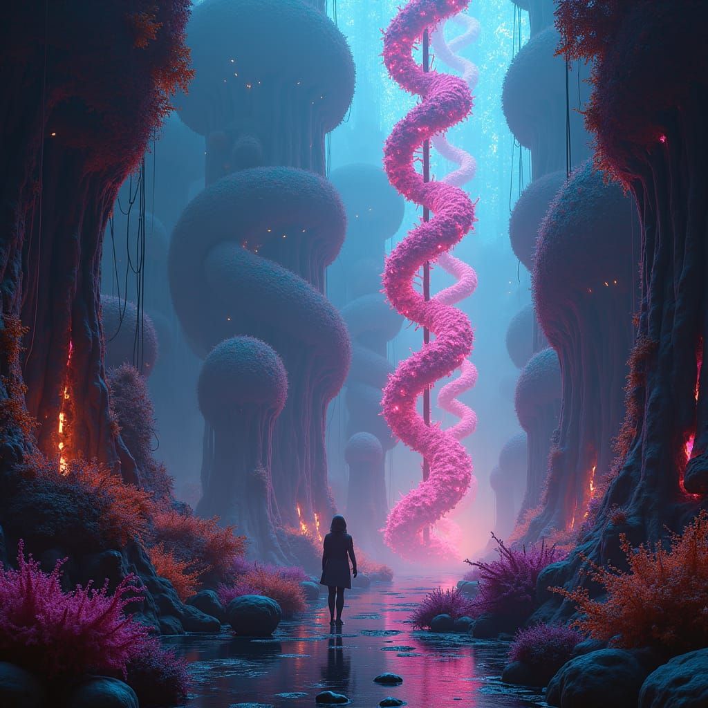 Bio-Inspired Quantum DNA Computing in Cyberorganic Realm