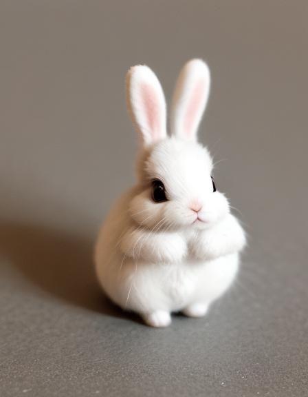 Adorable Tiny Bunny Generated by AI