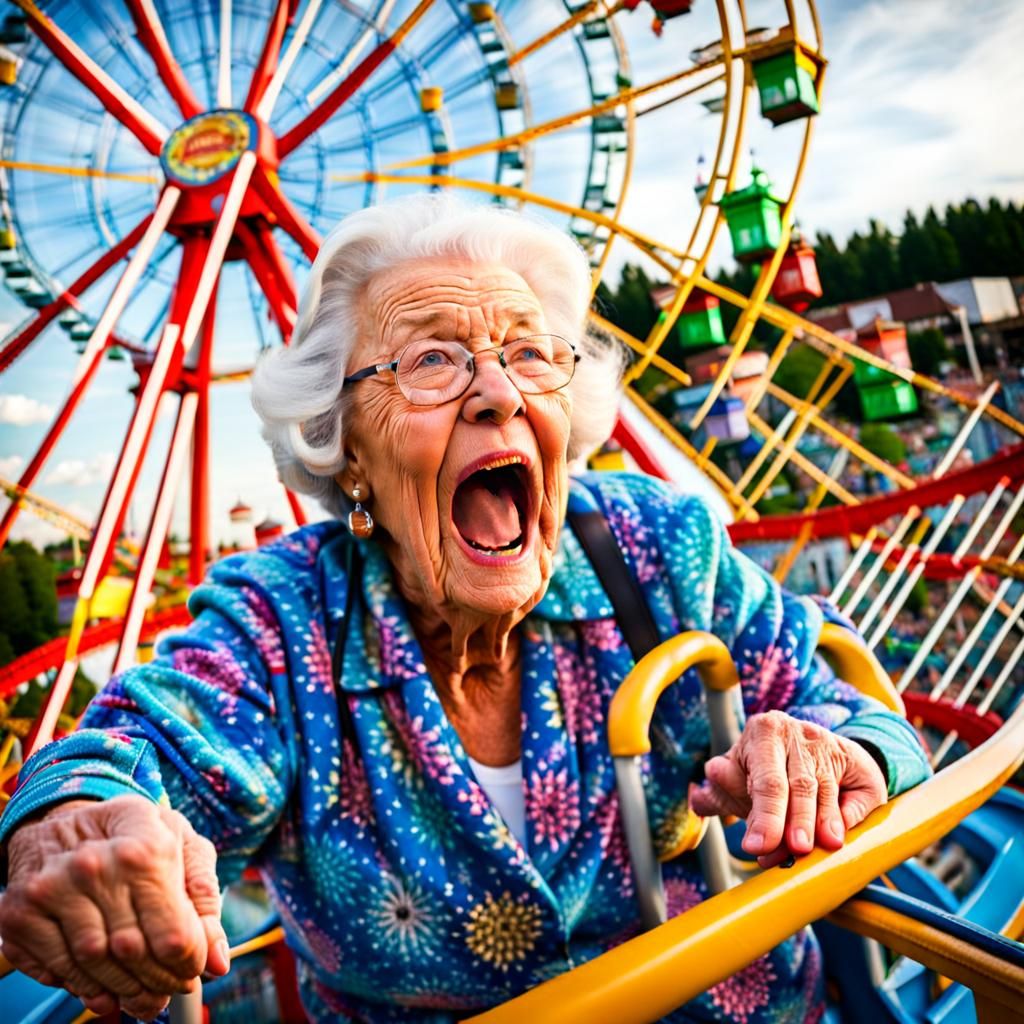 Grandma's Terrifying Ferris Wheel Ride