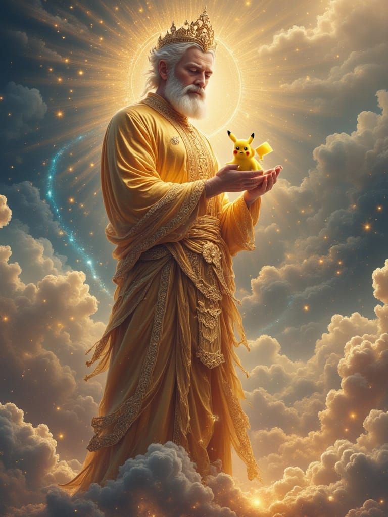 God with Pikachu