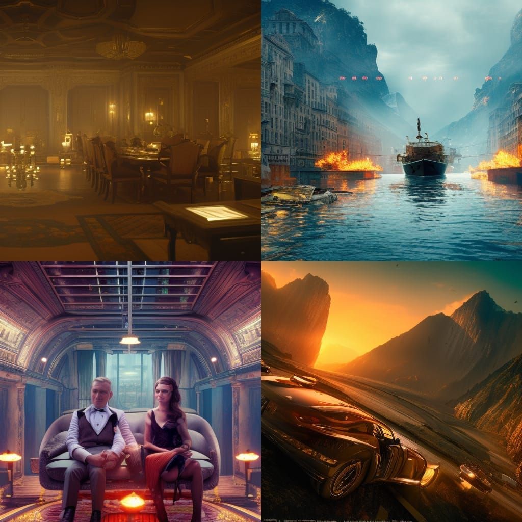 Casino Royale in a Wes Anderson Style