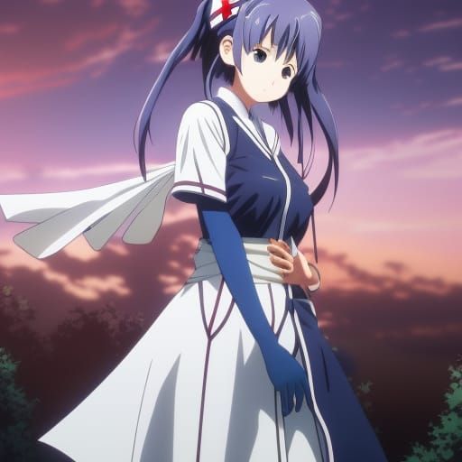 Anime-Style Nurse Illustration