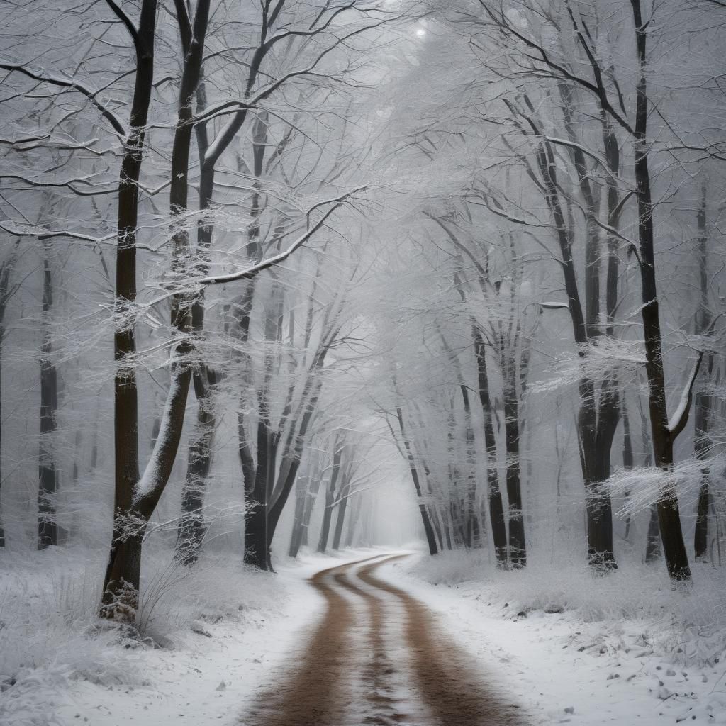 Winter Walking Trail: Ansel Adams Inspired Monochrome Photog...