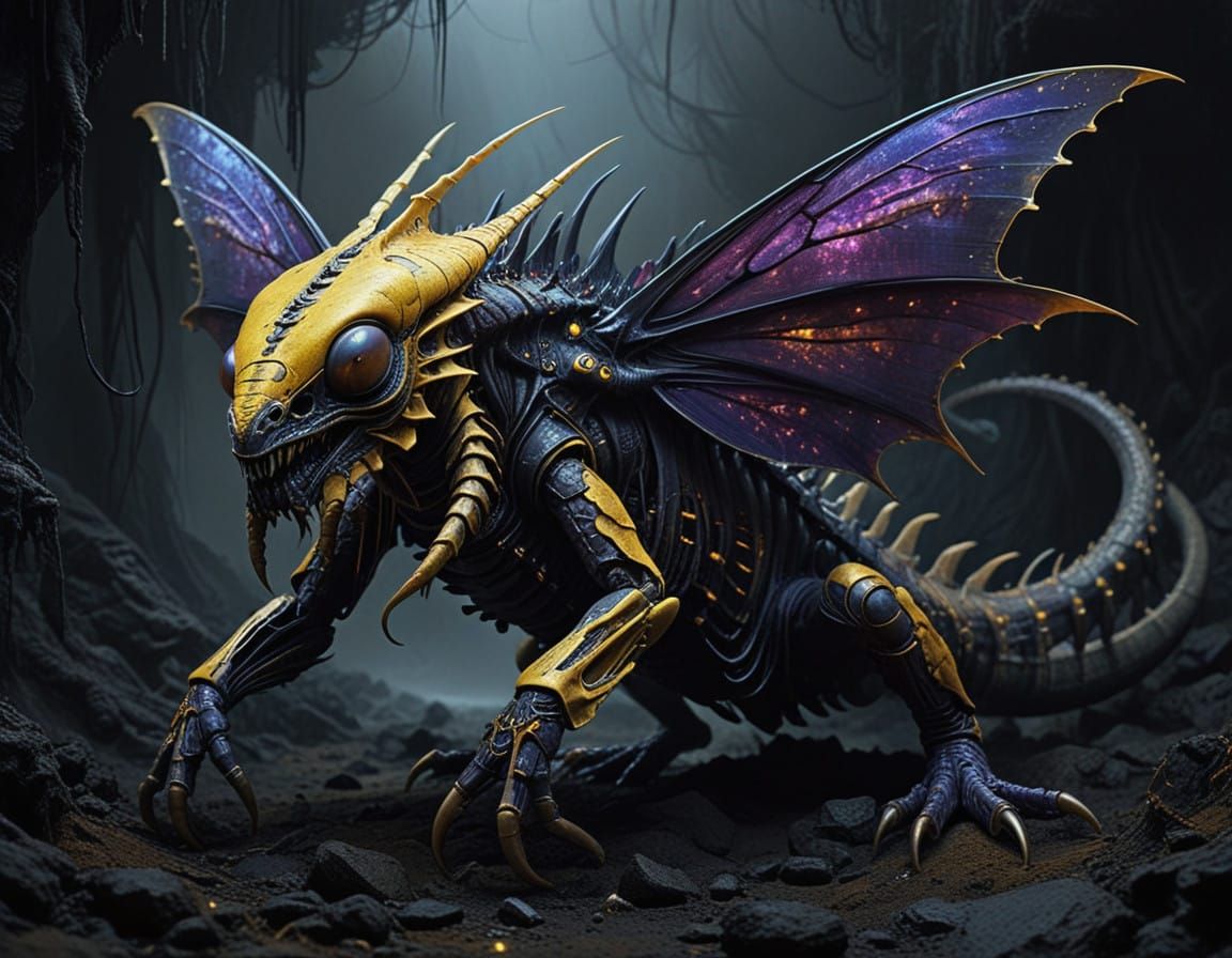 Biomechanical Monstrosity Emerges from Darkness