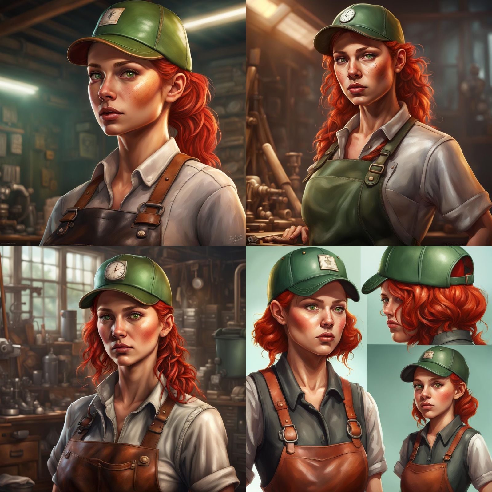 Pretty Female Inventor in Hyperrealistic Digital Art