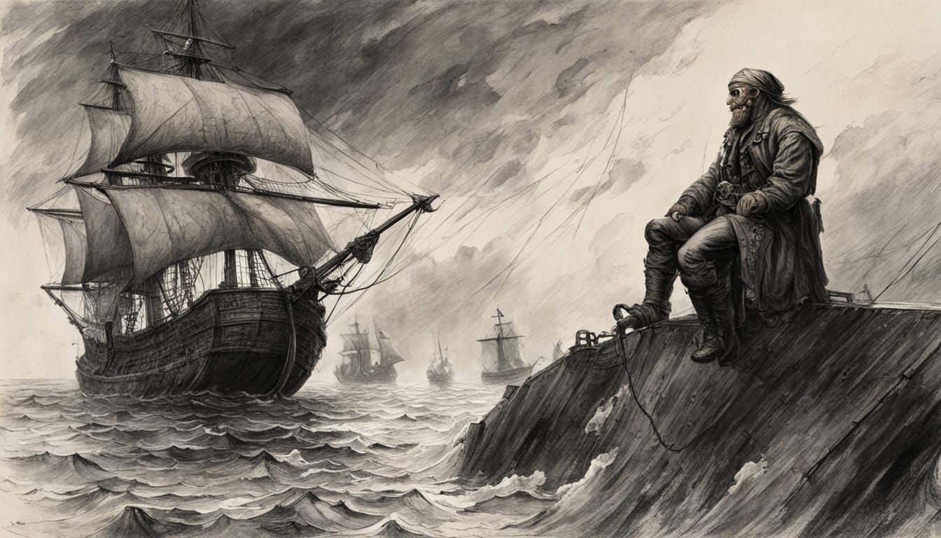 Pirate's First Mate Defies the Storm