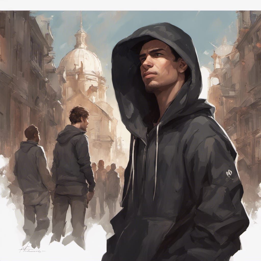 College Student Portrait in Hyperdetailed Digital Art Style