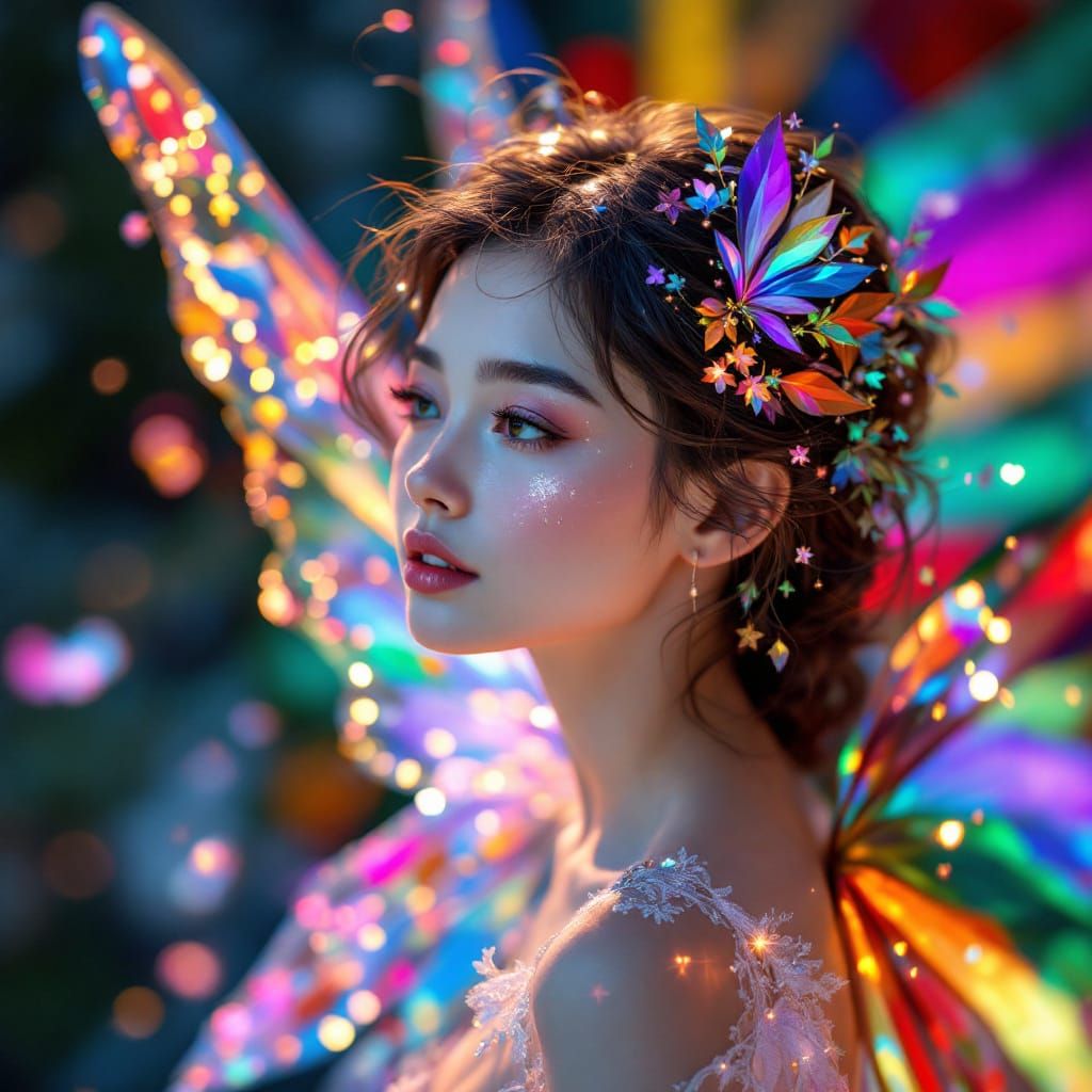 Ethereal Fairy Portrait in Digital Art Style