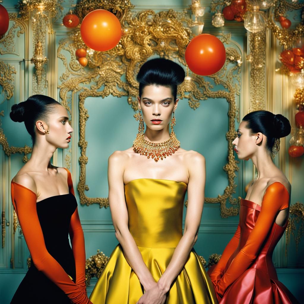 Surreal Simultaneous Dresses, LaChapelle Style