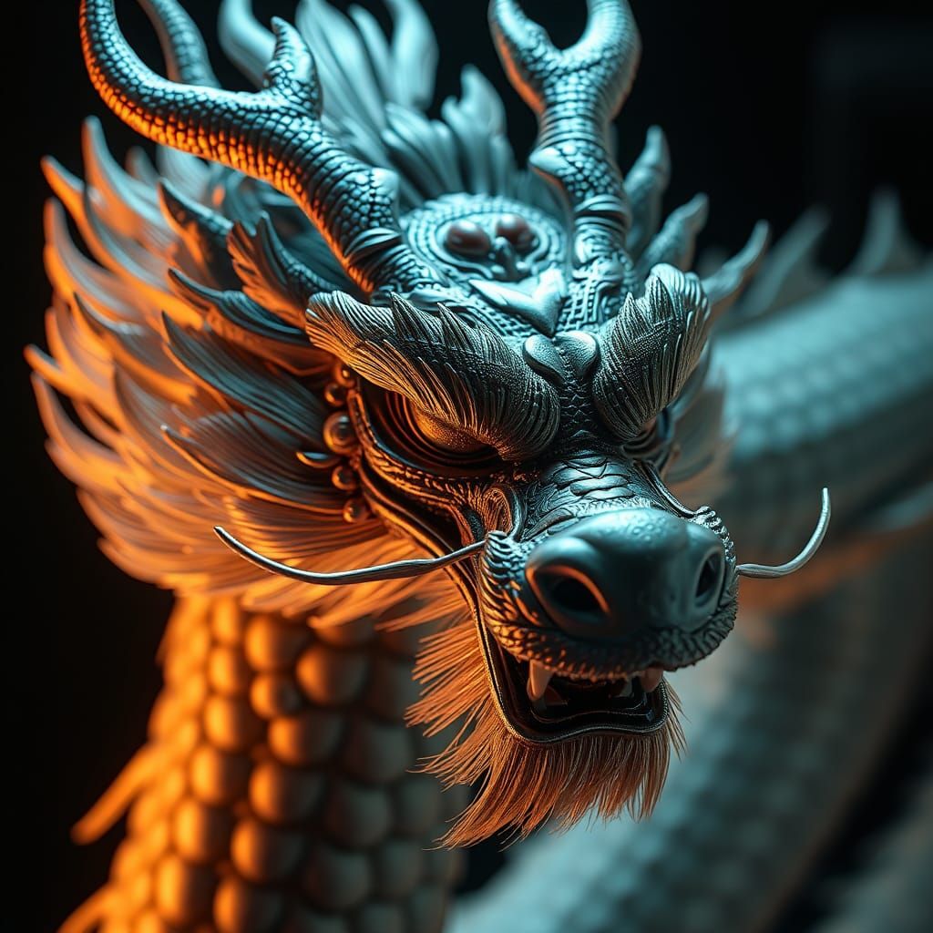 Zhu Long Portrait: Dragon of Day and Night