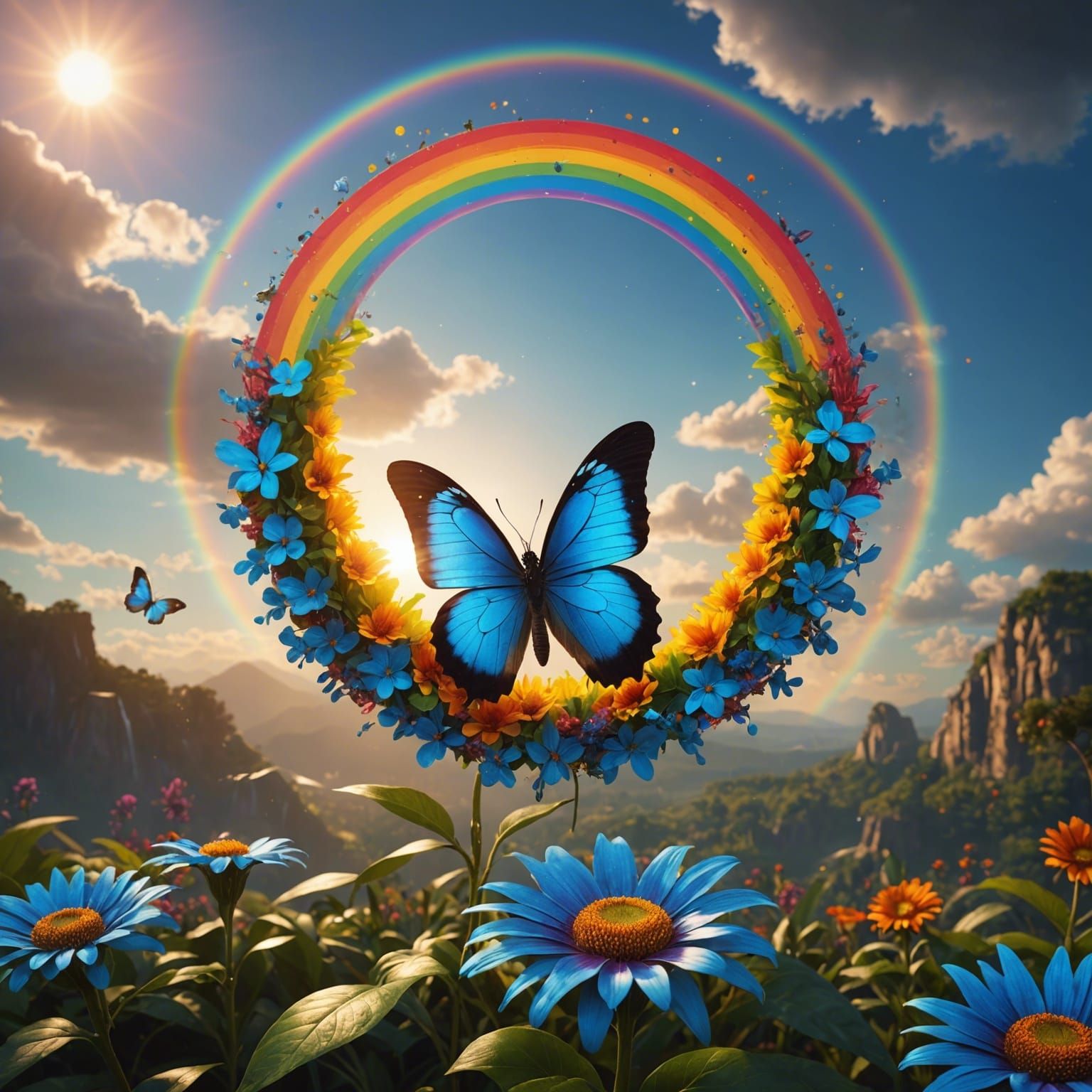 Rainbow butterfly