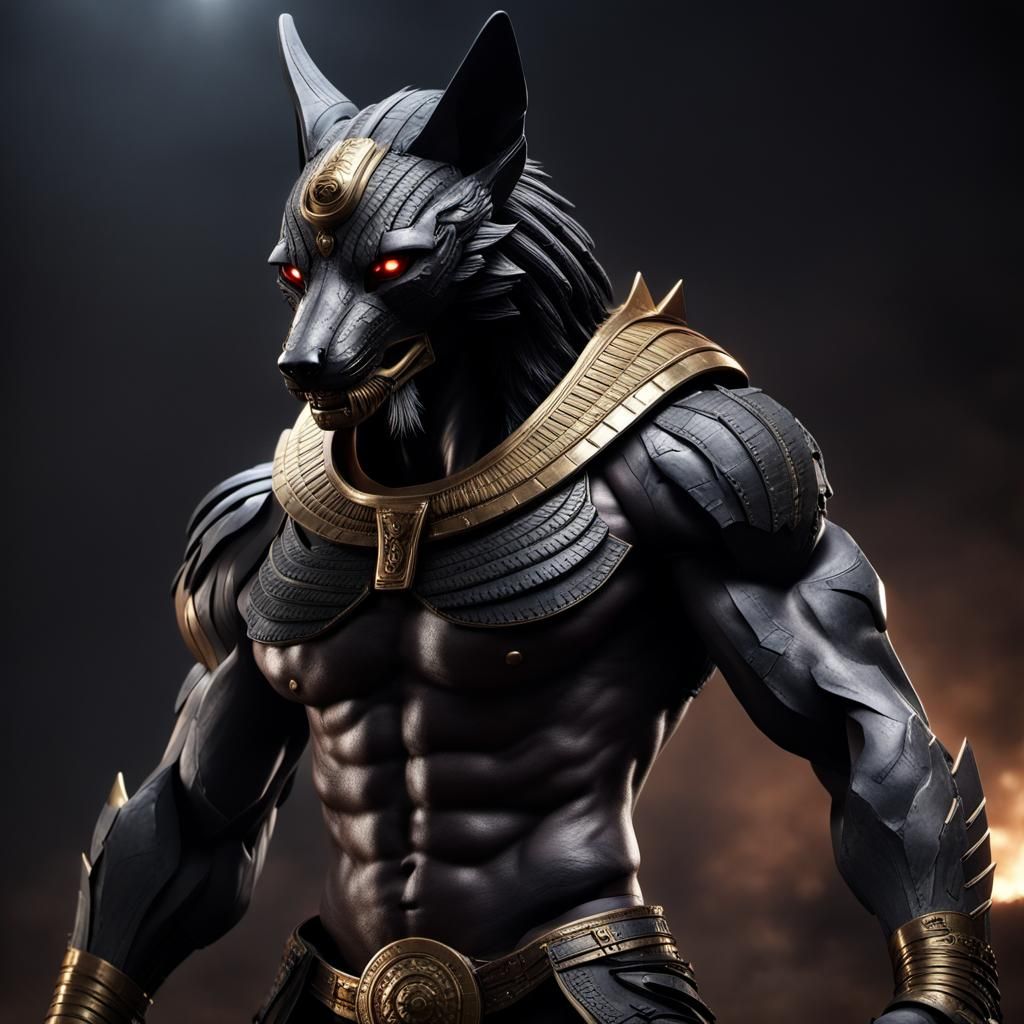Anubis: The Jackal-Headed God of Death in Armor