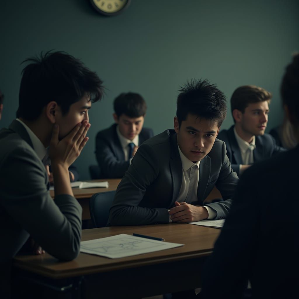 Hyperrealistic Examination Room Scene: Distress and Confiden...