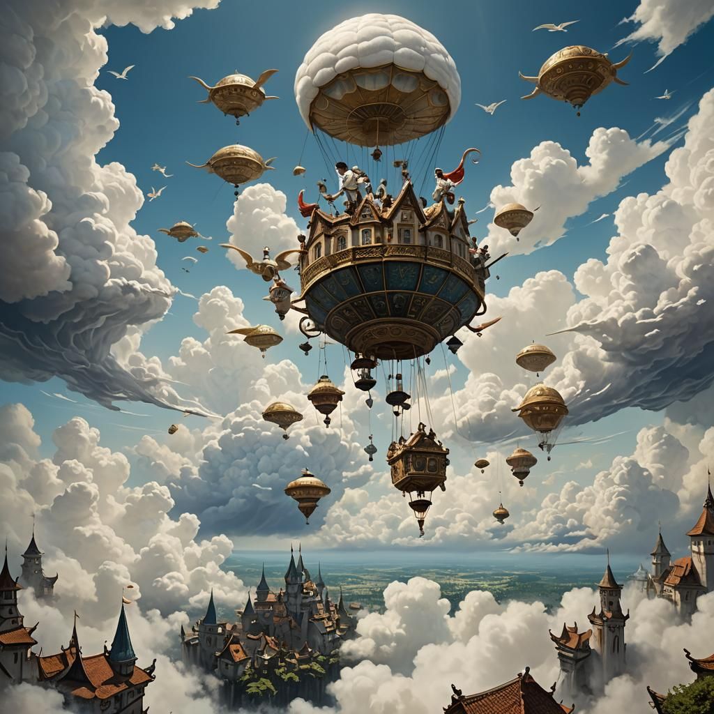 Ethereal Sky Riders in the Kingdom of Light