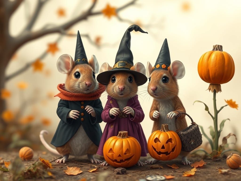 Cleverly Disguised Animals Trick-or-Treating