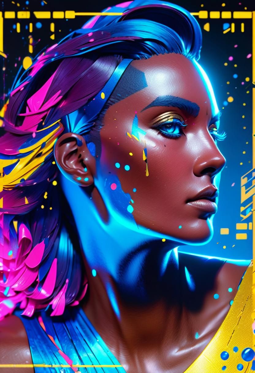 PinkPantheress Portrait in Dreamcore Style