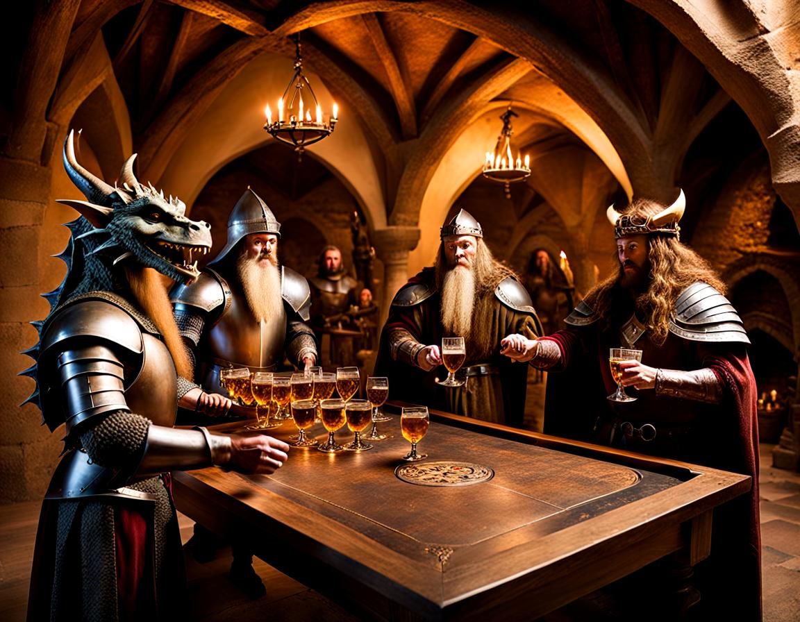 The Origins of Beer Pong in a Medieval Lair