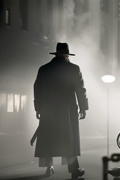 Film Noir Detective in 1930s Los Angeles