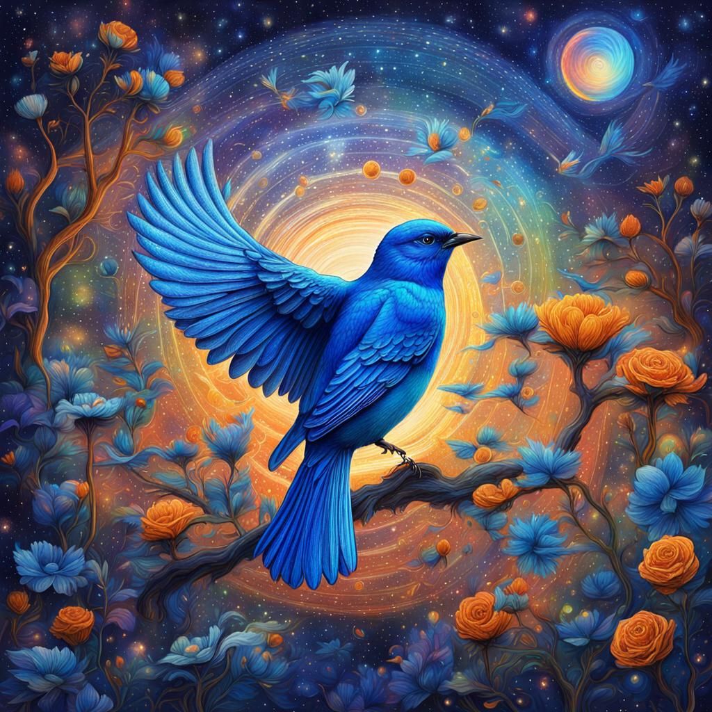 Cosmic Bluebirds Sing in the Night: Holographic Astral Illus...