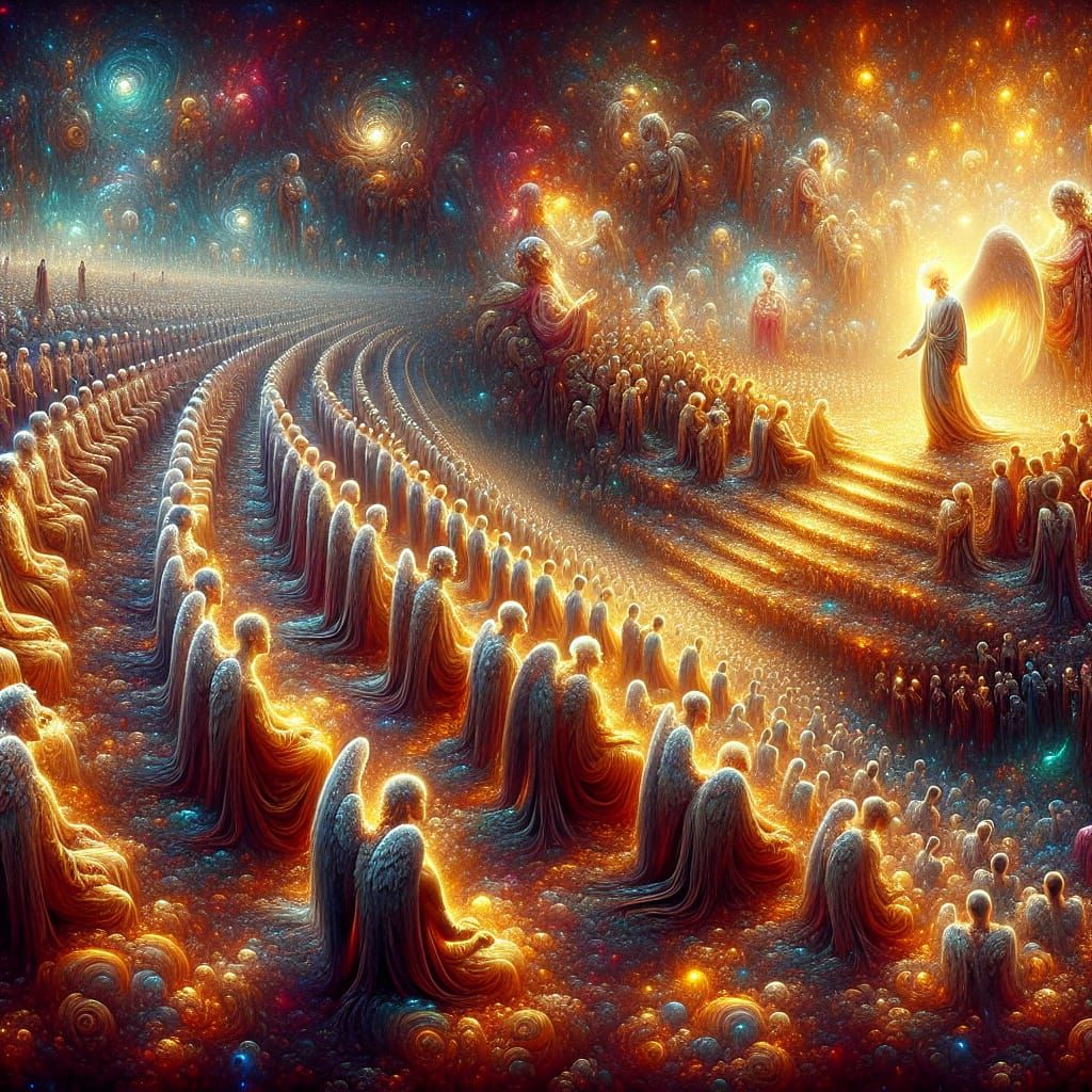 Celestial Beings Bow to Humanity, Iblis Defies in Radiant Li...