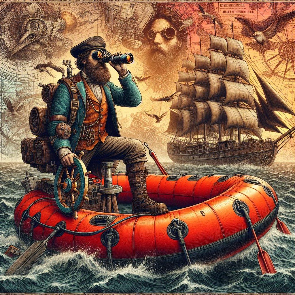 from a Danish top song " watch out for that bright red rubber boat