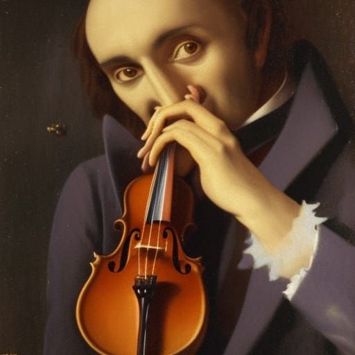 Vampire Lord Plays Violin: Cinquecento Portrait