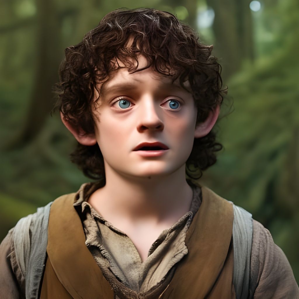 Realistic Portrait with Accent Lighting, Natural Colors