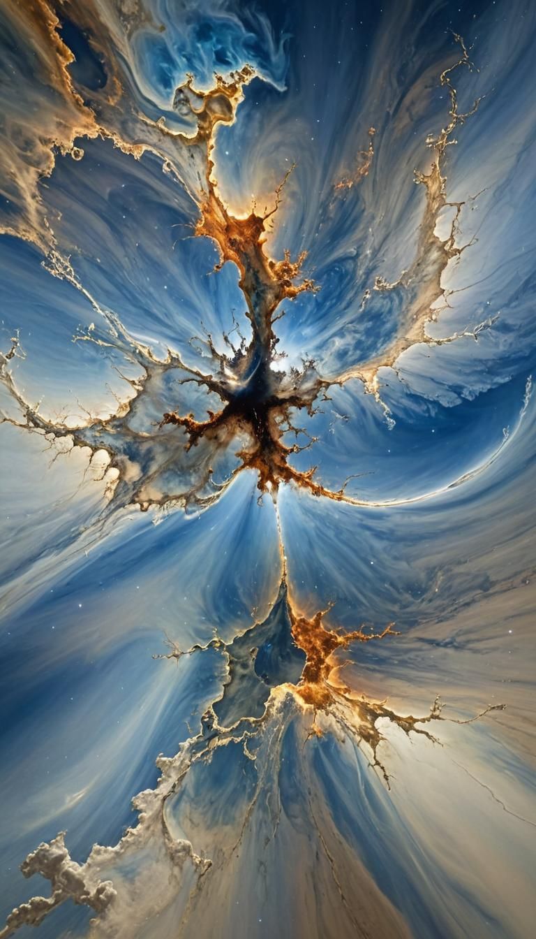 Elastic flora stretching and twisting in a vast surreal land...