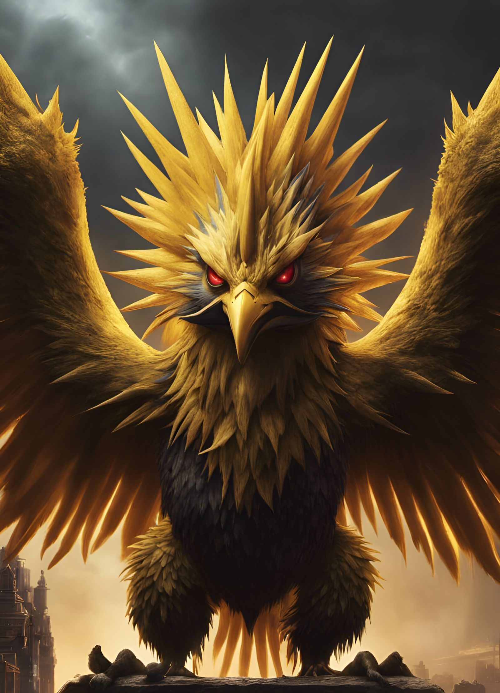 Epic Zapdos Monster Concept Art
