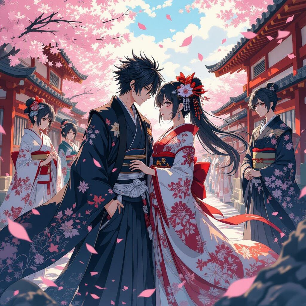 Shattered Promises Anime Scene with Dynamic Poses