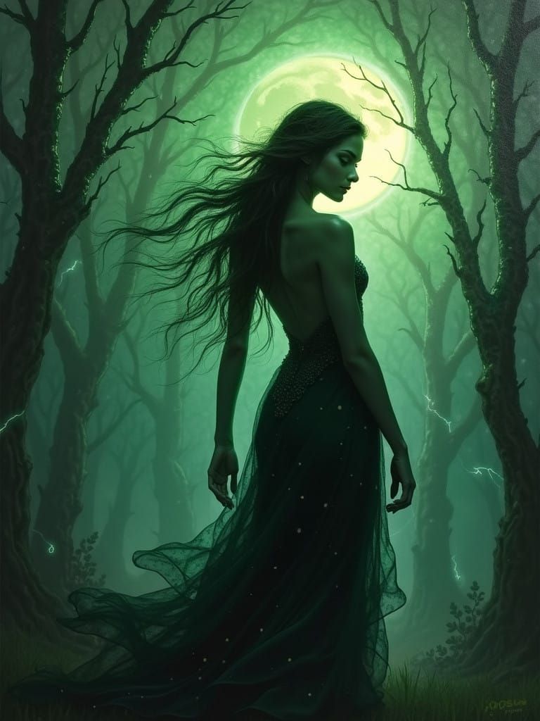 Dark Aether Druid in Haunted Grove