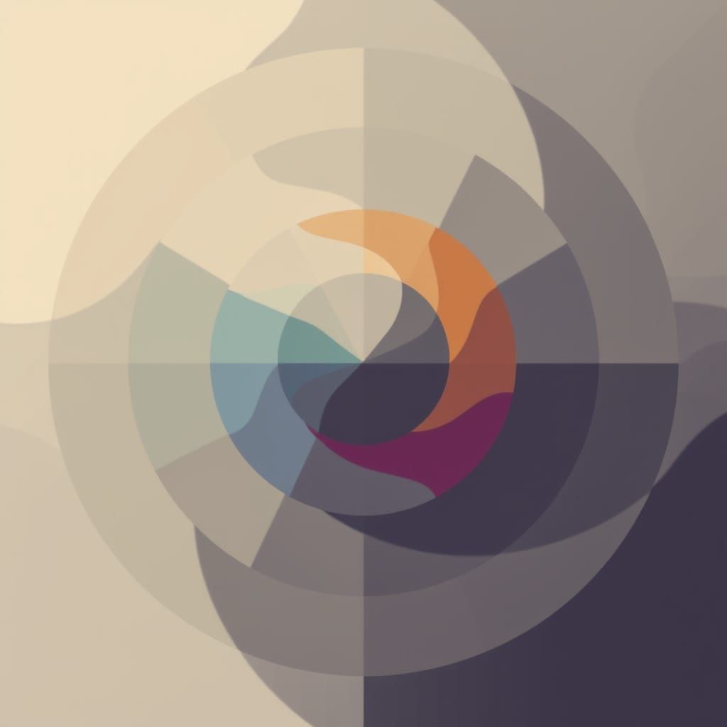 Geometric Abstraction IV in Digital Minimalism