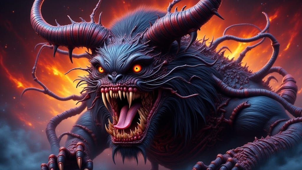 The Neighbor of the Beast: Hyperrealistic Portrait