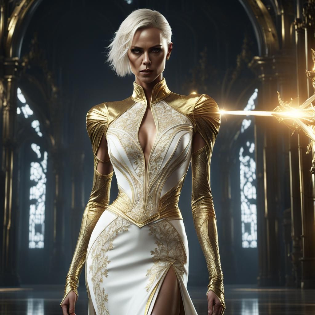 Mage of Cold and Shadow in Cyberpunk Style