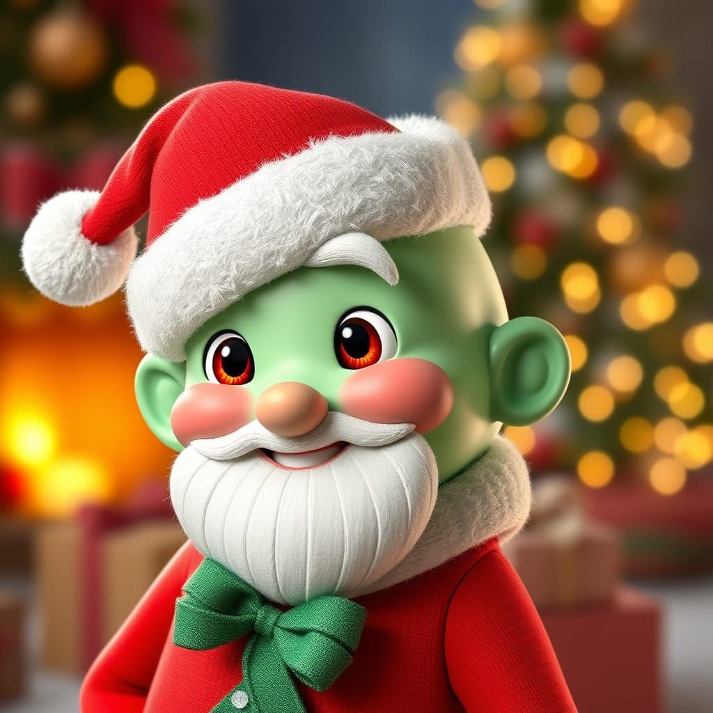 Spectacular Christmas Character in 3D Pixar Style