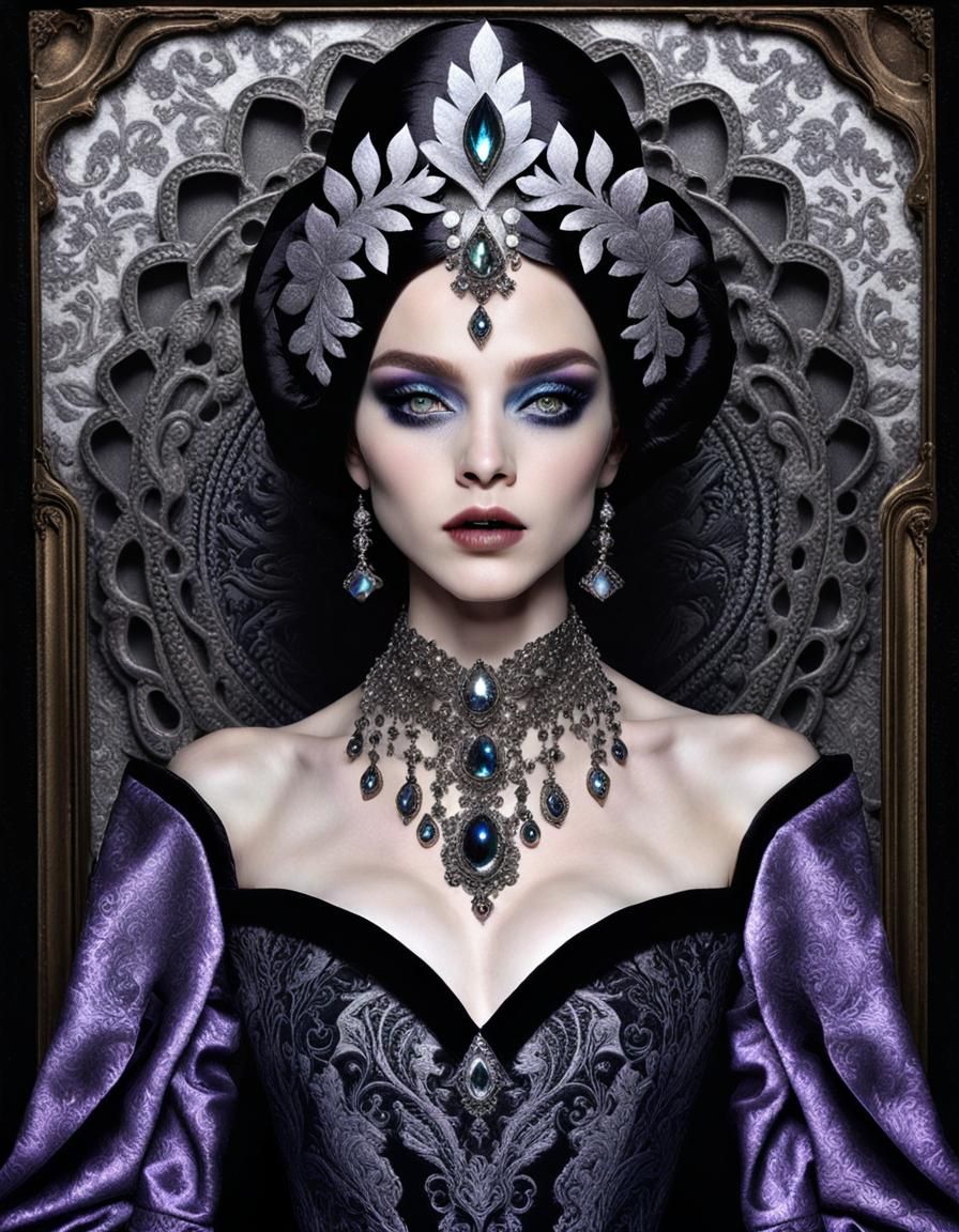 Crusted Velvet Mandragora in Steamnouveau Style