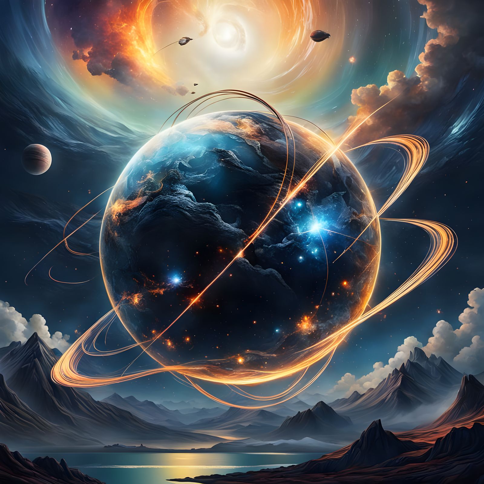 Abstract Nova Sky: Infinite Worlds